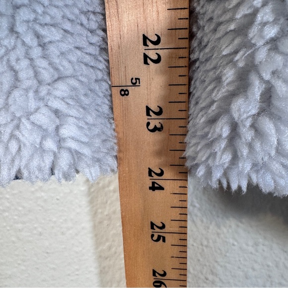 Stoic Teal Cream Colorblock High Pile Fleece Jacket Womens L Gorpcore Cozycore - Picture 3 of 11